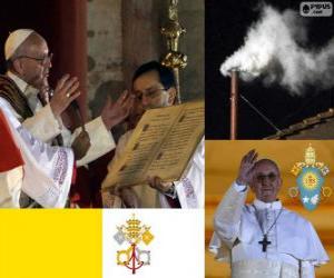 yapboz I. Franciscus, Jorge Mario Bergoglio Katolik Kilisesi'nin 266 inci Papa olduğunu